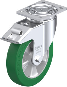 LH-ALST 200K-FI poliuretano ratukas su stabdžiais, 200 mm