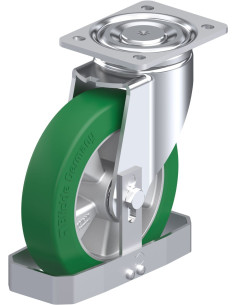 LH-ALST 200K-FS poliuretano pasukamas ratukas 200 mm