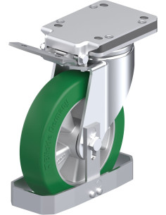 LH-ALST 200K-IS-FS poliuretano ratukas su stabdžiais