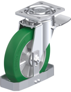 LH-ALST 200K-ST-FS poliuretano pasukamas ratukas su