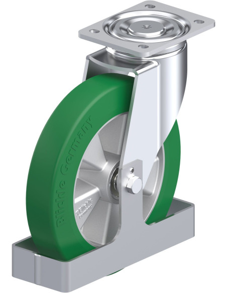 LH-ALST 250K-FS poliuretano pasukamas ratukas, 250 mm