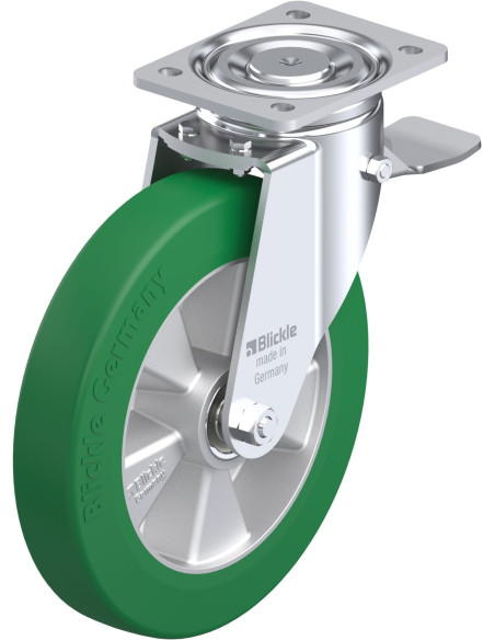 LH-ALST 250K-ST poliuretano ratukas su stabdžiais