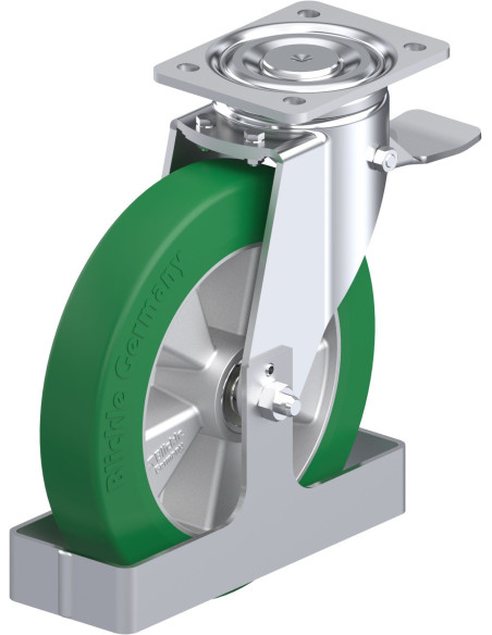 LH-ALST 250K-ST-FS poliuretano pasukamas ratukas su