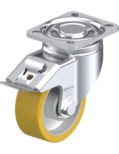 LH-ALTH 100K-1-FI poliuretano ratukas su stabdžiais