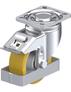 LH-ALTH 100K-1-FI-FS poliuretano ratukas su stabdžiais