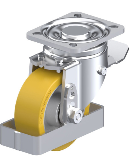 LH-ALTH 100K-1-ST-FS poliuretano ratukas su stabdžiais