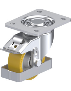 LH-ALTH 100K-3-FI-FS poliuretano ratukas su stabdžiais