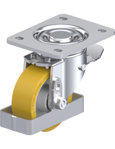 LH-ALTH 100K-3-ST-FS poliuretano pasukamas ratukas su