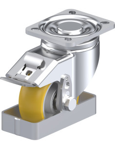 Poliuretano pasukamas ratukas su stabdžiais LH-ALTH