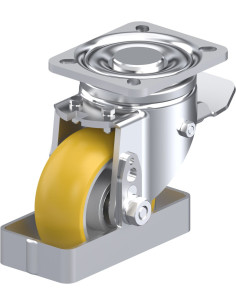 LH-ALTH 101K-1-ST-CO-FS poliuretano ratukas su stabdžiais