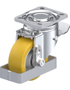 LH-ALTH 101K-1-ST-FS poliuretano ratukas su stabdžiais