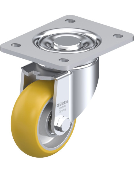 Poliuretano pasukamas ratukas LH-ALTH 101K-3-CO 100 mm