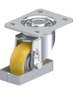 LH-ALTH 101K-3-CO-FS poliuretano pasukamas ratukas 100 mm