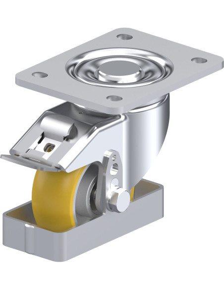 LH-ALTH 101K-3-FI-CO-FS poliuretano ratukas su stabdžiais