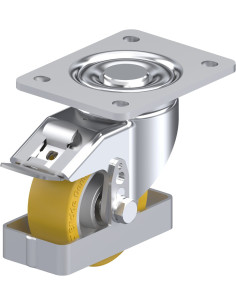 LH-ALTH 101K-3-FI-FS poliuretano ratukas su stabdžiais