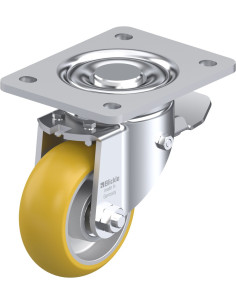 LH-ALTH 101K-3-ST-CO poliuretano ratukas su stabdžiais