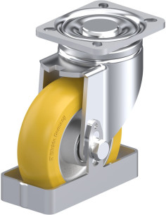 Poliuretano pasukamas ratukas LH-ALTH 125K-1-CO-FS 125 mm