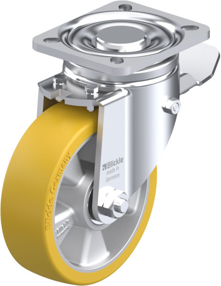 LH-ALTH 125K-1-ST poliuretano ratukas su stabdžiais