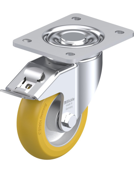 LH-ALTH 125K-3-FI-CO poliuretano ratukas su stabdžiais