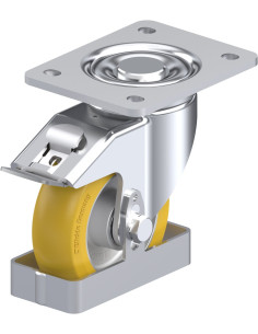 LH-ALTH 125K-3-FI-CO-FS poliuretano ratukas su stabdžiais