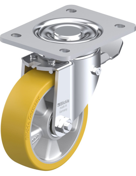 LH-ALTH 125K-3-ST poliuretano ratukas su stabdžiais