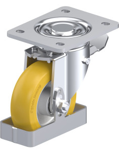 LH-ALTH 125K-3-ST-CO-FS poliuretano ratukas su stabdžiais