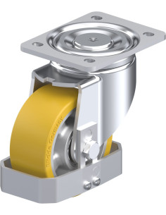 LH-ALTH 127K-FS poliuretano pasukamas ratukas, 125 mm