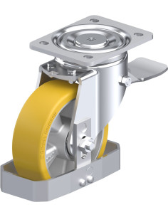 LH-ALTH 150K-ST-FS poliuretano ratukas su stabdžiais