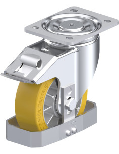 Poliuretano ratukas LH-ALTH 152K-FI-FS su stabdžiais