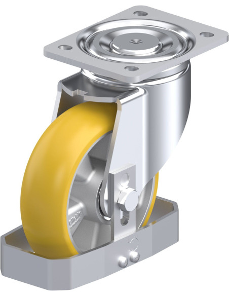 LH-ALTH 160K-CO-FS poliuretano pasukamas ratukas 160 mm