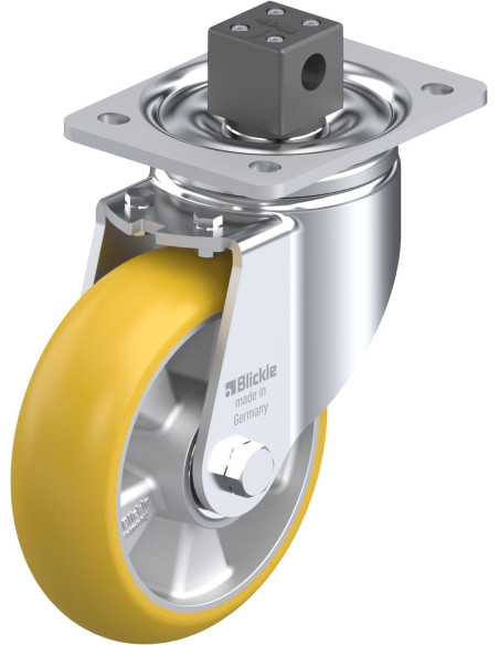 LH-ALTH 160K-CS13-CO poliuretano ratukas su stabdžiais