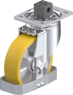 LH-ALTH 160K-CS13-FS poliuretano ratukas su stabdžiais