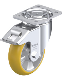 LH-ALTH 160K-FI-CO poliuretano ratukas su stabdžiais