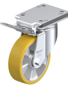 LH-ALTH 160K-IS poliuretano ratukas su stabdžiais