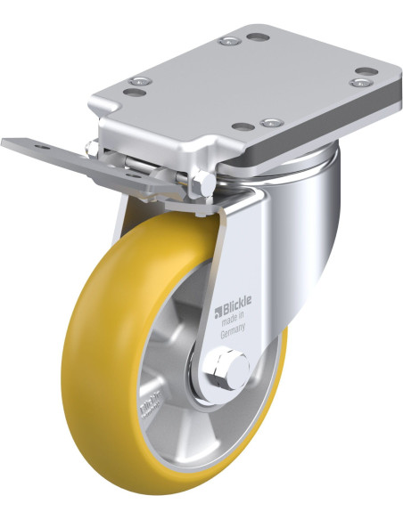 LH-ALTH 160K-IS-CO poliuretano ratukas su stabdžiais