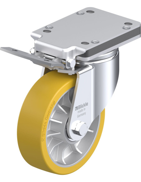 LH-ALTH 162K-IS poliuretano ratukas su stabdžiais