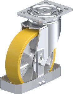 LH-ALTH 180K-FS poliuretano pasukamas ratukas 180 mm