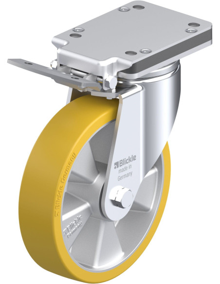 LH-ALTH 200K-IS poliuretano ratukas su stabdžiais