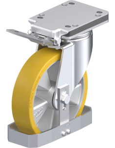 Poliuretano ratukas LH-ALTH 200K-IS-FS su stabdžiais