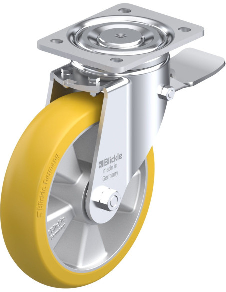 LH-ALTH 200K-ST-CO poliuretano ratukas su stabdžiais