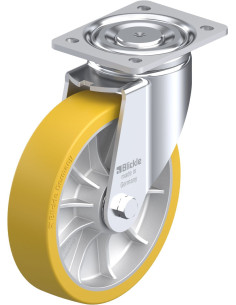 LH-ALTH 202K poliuretano pasukamas ratukas, 200 mm