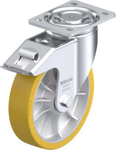 LH-ALTH 202K-FI poliuretano ratukas su stabdžiais