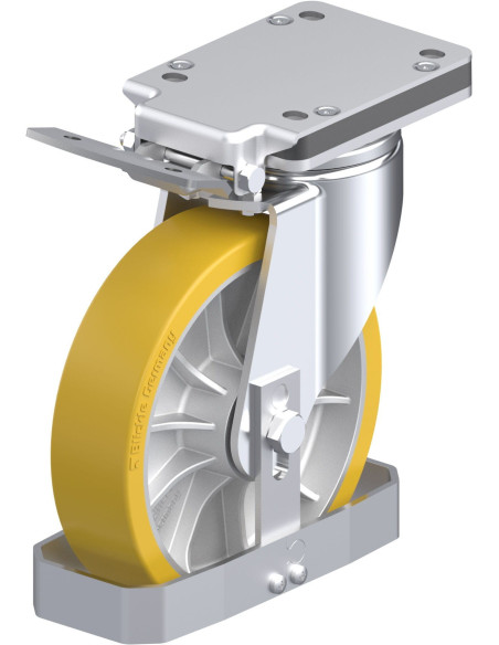 LH-ALTH 202K-IS-FS poliuretano ratukas su stabdžiais