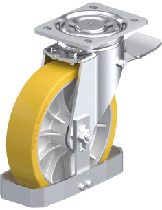 LH-ALTH 202K-ST-FS poliuretano ratukas su stabdžiais