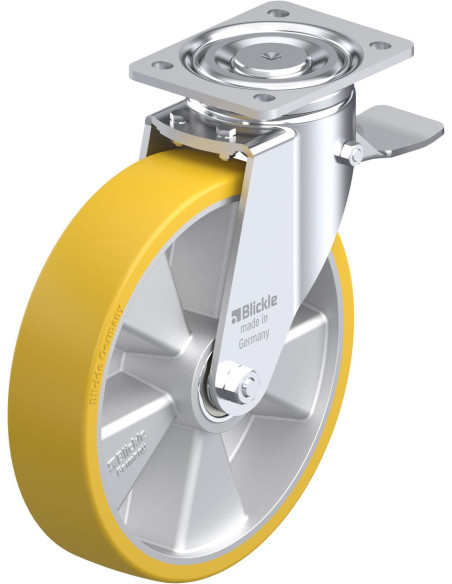 LH-ALTH 250K-ST poliuretano ratukas su stabdžiais