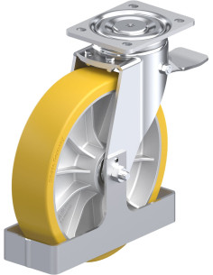 LH-ALTH 252K-ST-FS poliuretano ratukas su stabdžiais