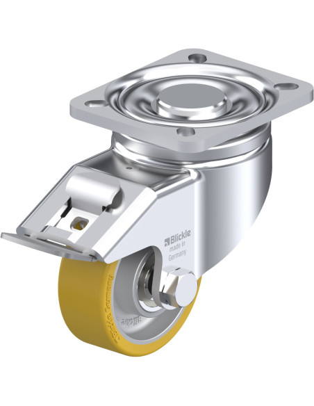 LH-ALTH 80K-FI poliuretano pasukamas ratukas su stabdžiais