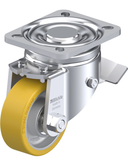 LH-ALTH 80K-ST poliuretano ratukas su stabdžiais