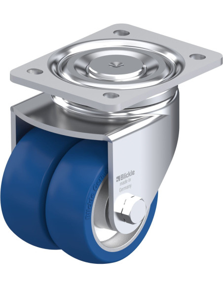 LHD-ALBS 100K - Dvigubas poliuretano ratukas su aliuminio