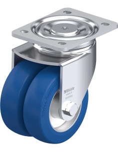 LHD-ALBS 125K poliuretano dvigubas pasukamas ratukas